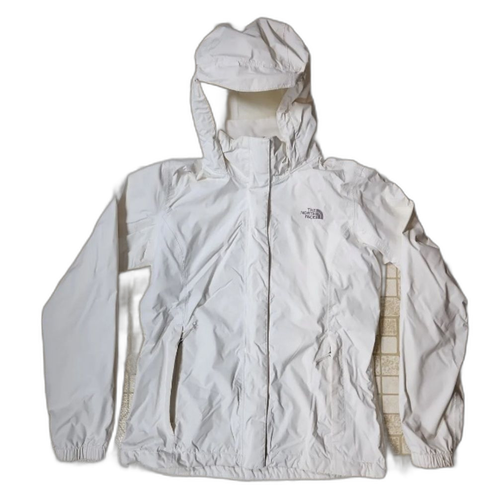 The North Face HyVent Womens Medium White Jacket rain coat